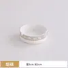Cenicero de Cerámica con Borde Dorado Redondo, Plato para Cigarrillos, Cofre del Tesoro de Comedor de Hotel Restaurante Salón Club, Mesa de Comedor Logo Personalizado