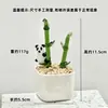 Adornos de Escritorio Hechos a Mano de Flor de Jacinto Suculento Esmaltado Decoración de Maceta de Planta Artificial de Vidrio Micro Paisaje Creativo