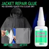 Pegamento Adhesivo para Reparación de Chaquetas Kineshinex, Pegamento Sin Costuras Anti-Pelusas para Chaquetas de Plumas, Pegamento para Reparación de Costuras de Ropa