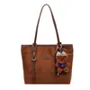 Bolso Tote Casual de Gran Capacidad para Mujer 2025 Otoño Nuevo Estilo de Alta Gama Estilo Extranjero Lujo Accesible Bolso de Hombro de Color Contrastante