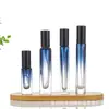 Frasco de Perfume Redondo 10ml, Frasco de Perfume Quadrado Colorido de Vidro 15ml, Frasco Spray de Perfume com Cor Degradê, Frasco Reutilizável