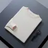 Outono Inverno Novo Suéter Casual Masculino Gola Redonda Solto Tamanho Plus Cor Sólida Manga Longa Tricô Camada Interna
