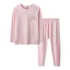 Conjunto de ropa interior térmica para adolescentes, niños y niñas, tops y pantalones de otoño, otoño e invierno 2026, pijamas de capa base de manga larga para niños mayores