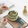 Tigela de Matcha Japonesa da Amazon com Bico Conjunto de Chá de Cerâmica Acessórios para Cerimônia do Chá Suporte para Batedor de Chá Conjunto de Ferramentas Fornecimento Exclusivo Transfronteiriço