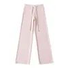 Ropa de Mujer al por Mayor Transfronteriza Estilo Europeo y Americano Pantalones de Yoga Cálidos de Pierna Recta Pierna Ancha Pantalones Casuales Otoño e Invierno Nuevos Pantalones Deportivos Sueltos
