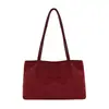 Bolso de mano nuevo para mujer, gran capacidad, versátil para el uso diario, de alta gama, adecuado para ir al trabajo, hecho de gamuza, bolso de hombro, bolso tote, diseño de nicho