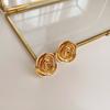 Aretes Retro Vintage de Moda con Gota de Aceite Nicho Elegantes Estilo Mid-Century Aretes Personalizados de Perlas de Alta Gama