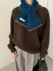 Bufanda de punto 100% lana con cuello cruzado, nuevo modelo otoño e invierno, cálida y versátil, calentador de cuello corto, fabricante para comercio transfronterizo