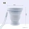 Botella de agua plegable, botella de agua de silicona plegable para viajes, botella de agua exprimible para exteriores para llevar cómodamente.