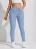Amazon Aliexpress Venta Caliente Ropa para Mujer Estilo Europeo y Americano Levantamiento de Glúteos Adelgazantes Jeans Elásticos de Cintura Alta Jeans Transfronterizos para Mujer