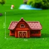 Nuevo producto transfronterizo: Figurita creativa de granja de vacas, kit de decoración DIY, accesorios para colgar y adornos de paisaje en miniatura