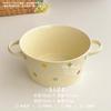 Cuencos y Platos de Moda con Estampado de Puntos, Cuencos Populares para Arroz, Cuencos para Sopa, Cuencos Pequeños de Cerámica, Cuencos con Asas, Cuencos para Sopa de Fideos, Cuencos para Postre al por Mayor