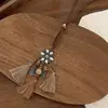 Collar Estilo Étnico para Mujer Gargantilla Estilo Bohemio Resort 2026 Nuevo Estilo Retro Sensación de Alta Gama Accesorios de Cadena para Suéter