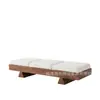 Banco de madera maciza y tela para viento, banco de noche para dormitorio, modelo de diseñador, banco sofá para sala de estar, taburete para cambiar zapatos en la entrada