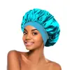 Gorro de Satén Extra Grande para Dormir para Mujer Borde Elástico Ancho Alta Elasticidad Gorro Nocturno Gorro para el Cabello para el Cuidado Diario del Cabello