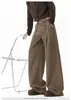 Pantalones Vaqueros Occidentales de Pierna Ancha, Estilo Retro Americano de Lujo de Doble Botonadura, Estilo Old Money, Silueta Holgada, Marca de Moda, Casual Versátil, Pantalones Largos