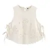 Aliexpress Transfronteiriço Popular Roupas Femininas Exportação Atacado Novo Zr Ponto Solto Tops Bordados Decorados com Laço