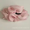 Cabelo coreano de temperamento suave, fio de pérola brilhante, elástico de cabelo de intestino grosso grande, flor de cabeça da moda, bola de cabelo, corda de cabelo, acessórios de cabelo, novo