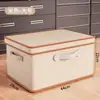 Caja de almacenamiento para ropa y pantalones, organizador de compartimentos para ropa y ropa interior, cesta plegable de tela para el hogar, herramienta de capas para armario