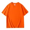 Camiseta naranja de manga corta sin hombros para mujer, diseño de nicho de verano, chic, dulce y picante, top holgado para pareja, top estilo Ins