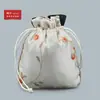 10YJGZ Bolsa de Seda Bordada com Cordão para Frutas de Canto Arredondado Bolsa para Joias Bolsa para Relíquias Culturais Bolsa de Noz Bolsa para Contas de Oração Bolsa de Estilo Antigo
