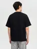 Camiseta Preta Masculina Anti-rugas de Espuma de Memória com Gola Redonda e Manga Curta Verão 2026 Nova Solta Casual Sensação Fresca Manga Meia Manga
