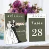 Cartão de assento cartão de mesa de casamento rede social cartão de assento de convidado para banquete de casamento cartão de mesa de casamento personalidade criativa