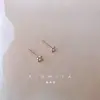 Pendientes Pequeños de Flor de Perla de Principios de Primavera para Mujer, Plata Pura, Mini, Sencillos, Versátiles, Pendientes Elegantes, Nuevos Accesorios de Oreja de Moda 2026