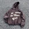 Sudadera fina holgada con estampado de espuma CPFM KANYE rebirth marca de moda americana KANYE sudadera con capucha forrada de forro polar para hombre