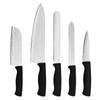 Cuchillos de cocina al por mayor de fábrica, cuchillo de chef de cinco piezas, cuchillo de fruta, juego de utensilios de cocina para el hogar