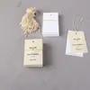Etiquetas Sencillas de Algodón y Lino para Ropa, Etiquetas Personalizadas y Etiquetas Colgantes