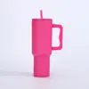 Taza Aislada de Acero Inoxidable 304 Transfronteriza 40oz con Popote Taza para Hielo Gran Capacidad Jumbo Taza de Agua para Coche