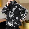 Chaqueta de plumón para hombre, moda casual con capucha, holgada, camuflaje, plumón de pato blanco, cortavientos, a prueba de frío, cálida, chaqueta de hombre