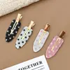 Pinza para el Cabello Elegante Estilo Coreano de Lunares Sin Costuras Flequillo Lateral Mechones Finos Pinzas para el Cabello Moda Dulce Sensación de Alta Gama Accesorios para el Cabello Pinzas para el Cabello para Mujeres