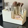 Caja de Almacenamiento para Cosméticos, Tocador de Escritorio, Organizador de Compartimentos para Mascarillas de Cuidado de la Piel, Tubo de Almacenamiento Simple Multifuncional, A Prueba de Polvo