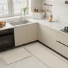 Estilo Creme Cozinha Doméstica Pano de Tecnologia Macio Absorvente de Água e Absorvente de Óleo Tapete de Chão Antiderrapante Pode ser Esfregado e Fácil de Cuidar Tapete Longo de Emenda