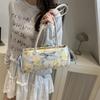 Bolsa de Axila Doce e Fashion com Laço para Mulheres Verão 2025 Nova Simples de Nicho de Alto Valor Bolsa de Ombro Único