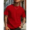 Transfronterizo Europeo y Americano Verano Color Sólido Cuello Redondo Algodón Casual Deportivo Correr Simple Manga Corta Blanco