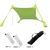 Toldo de Lycra transfronterizo para exteriores, sombrilla de playa, a prueba de viento y sol, adecuado para acampar junto al mar, picnics, pesca, tienda de campaña portátil