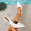 Verão 2026 Novo Comércio Exterior Tamanho Grande Feminino Casual Confortável Estilo Francês Fashionável Salto Alto Tamanho Único