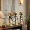 Nuevo producto transfronterizo: Figura Elegante de Diosa Africana Vintage, Decoración para el Hogar para Habitaciones Modelo, Oficinas de Ventas y Salas de Estar
