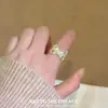 Anillo Vintage de Mariposa para Mujer, Diseño Sencillo de Nicho, Anillo Retro de Flor de Iris Apilable para Dedo Índice Abierto para Mujer