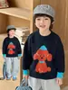Ropa de punto para niños Invierno Ropa de punto de cuello redondo para niños 2025 Nueva de invierno Ropa de punto de algodón puro Otoño e Invierno Ropa para niños