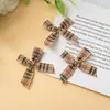 Pasador de Pelo Hecho a Mano con Lazo de Cuadros de Colores Escoceses de 1 cm Accesorios Ropa Accesorios DIY Caja de Regalo