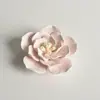 Al por mayor transfronterizo Cerámica Pura Hecha a Mano Flores Amasadas a Mano Flor de Loto sin Fuego Difusor de Aromaterapia Piedra Flor de Aromaterapia Flor de Cerámica Aceite Esencial