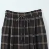 Roupas Femininas Europeias e Americanas Transfronteiriças Aliexpress Ins Venda Quente Moda Casual Versátil Calça Xadrez