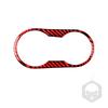 Adecuado para 07-17 Jeep Wrangler piezas de modificación interior fibra de carbono portavasos delantero pegatinas decorativas accesorios