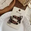 Novo Grampo de Cabelo Geométrico Kt Cat com Estampa de Leopardo Doce e Descolado Acessórios de Cabelo Infantil Grampo de Cabelo para Meninas Tecido Ins Grampo de Cabelo para Franja Borda do Cabelo Quebrado
