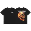 Camiseta de Verano Clásica de Manga Corta para Hombre Vlone Fog Mosaico Estampado Reflectante Marca de Moda V Grande Ajuste Holgado