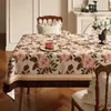 2026 Nueva Mantelera Retro Americana Impermeable y a Prueba de Aceite Mantel que No Requiere Lavado Atmósfera de Lujo Ligero de Gama Alta Mantel para Mesa de Café
